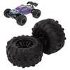 Depisuta 2 Pcs 85mm RC Car Tires, 12mm Hex Hub Wheel Rims & Rubber Tires Compatible with SCY 16101 16102 1/16 RC Car, RC Car Wheels, Rubber Car Replacement Tyres view 4