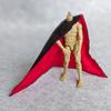 1:12 Scale Fabric Wired Buckle Cloak for 1/12 6 inches Action Figure Clothes (Black) view 4