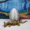 3D Printed Dragon, Articulated Gold and White Cherry Blossom Dragon, 12" Dragon, Fidget Toy ADHD Autism, Home Office Decor Executive Desk Toy D032 view 1