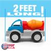 American Plastic Toys Gigantic Cement Mixer with Rotating Drum, Sturdy Wheels, Metal Axles & Made from Durable Plastic for Children 2 Years & Older view 2