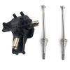 JFBHND 1X Metal Differential Gear Front Rear Wave Box for Wltoys 12428 12423 & 2Pcs Metal Front Drive Shaft CVD 0090 view 1