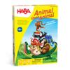 HABA Animal Upon Animal Game - Classic Wooden Tower Stack Game for Kids and Adults, STEM & Dexterity Party Activity for Ages 4+, Compact On The Go Edition view 1