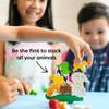 HABA Animal Upon Animal Game - Classic Wooden Tower Stack Game for Kids and Adults, STEM & Dexterity Party Activity for Ages 4+, Compact On The Go Edition view 2