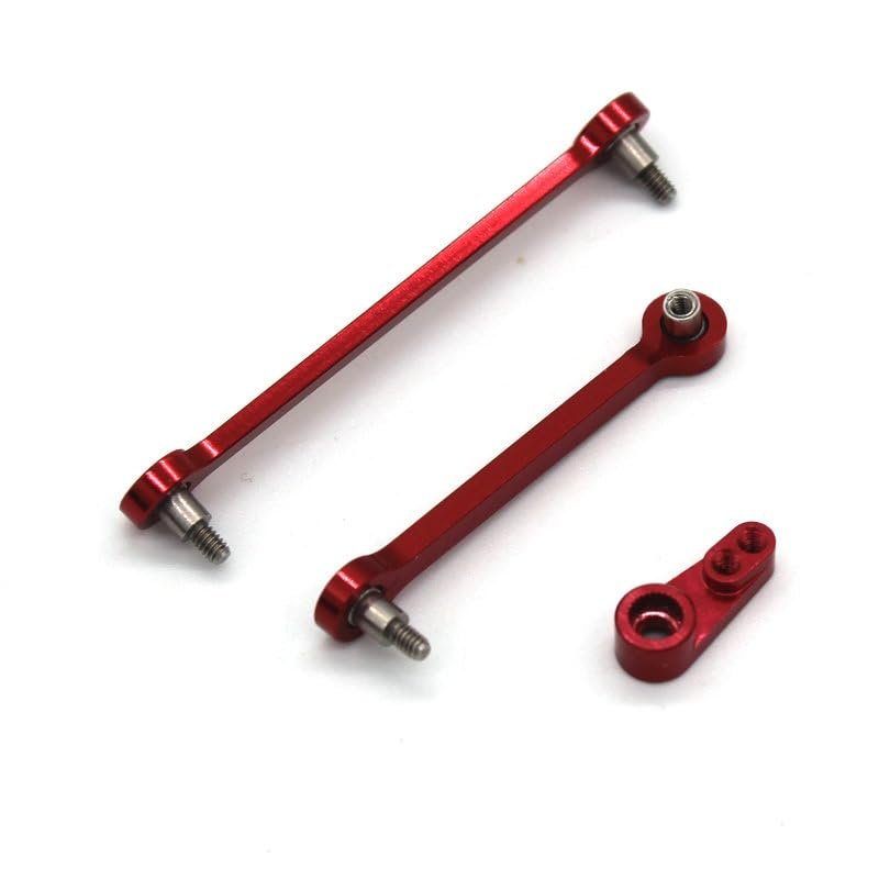 284131 284010 284161 k989 k969 1/28 Remote Control car Accessories Steering Rod for WLtoys(Red)