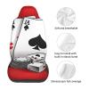 BEIVGOXL Poker Tournament Printed Car Seat Covers Full Set for Women Universal Car Seat Covers,Easy to Install Cover Set,Fit for Most Cars,Sedan,SUV, Van 2 Pcs view 4