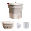 12L Foldable Washing Machine 385X385X405 mm Portable Washer Space Saver Convenience And Efficiency Mini Washer For Home Apartments Dorms Camping Travel(White) view 1