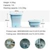 12L Foldable Washing Machine 385X385X405 mm Portable Washer Space Saver Convenience And Efficiency Mini Washer For Home Apartments Dorms Camping Travel(White) view 2
