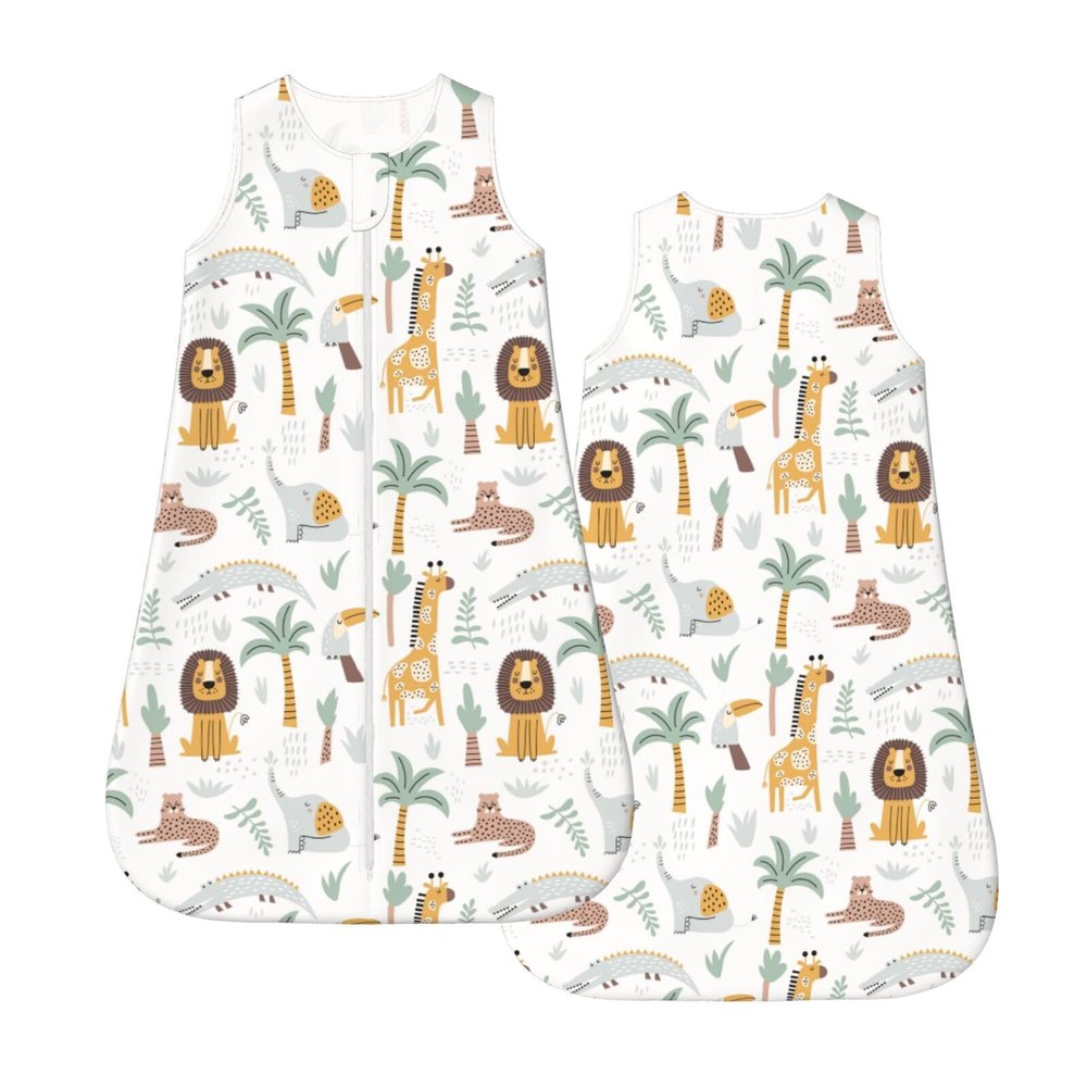 Muishi Lion Crocodile Giraffe Elephant Baby Wearable Blanket Infant Boys Girls Sleeping bags For Newborn Unisex Baby Stuff Sleep Sack Suit L(12-18month)