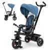 GLACER Tricycle, 5 in 1 Toddler Bike with Adjustable Push Handle, Removable Canopy, Reversible Seat, Safety Harness, EVA Wheels, Cup Holder & Storage Basket, Baby Tricycle for Age 1.5-5 Years (Blue) view 1