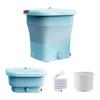 12L Foldable Washing Machine 385X385X405 mm Portable Washer Space Saver Convenience And Efficiency Mini Washer For Home Apartments Dorms Camping Travel(Blue) view 1