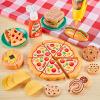 Kidsciety 85Pc Pretend Play Food Sets for Kids Kitchen, Cutting toy food with 2 Baskets, Play Kitchen Accessories for Toddlers, Fake Food with Pizza Veggies Fruits, Kids Kitchen Toys, Boys Girls Gift. view 3