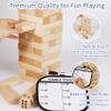 SpeedArmis Giant Tumble Tower, 56 PCS Wooden Stacking Game (Stack to 3.5FT) - Pine Stack Timber Board Play with Carrying Bag-Classic Indoor/Outdoor Games for Adults Family view 2
