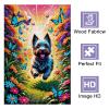 1000 PieceAdult and Youth Colorful Animals Puzzles Cairn Terrier Fun and challenging,Chasing Butterflies Themed Puzzles,Great Gift for Family and Friends Dimensions 20 X 28.8 Inche view 2