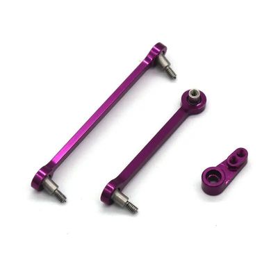 284131 284010 284161 k989 k969 1/28 Remote Control car Accessories Steering Rod for WLtoys(Purple)