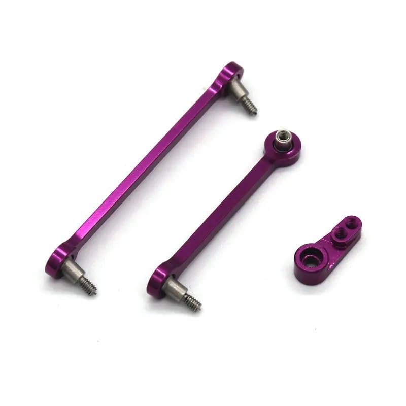 284131 284010 284161 k989 k969 1/28 Remote Control car Accessories Steering Rod for WLtoys(Purple)