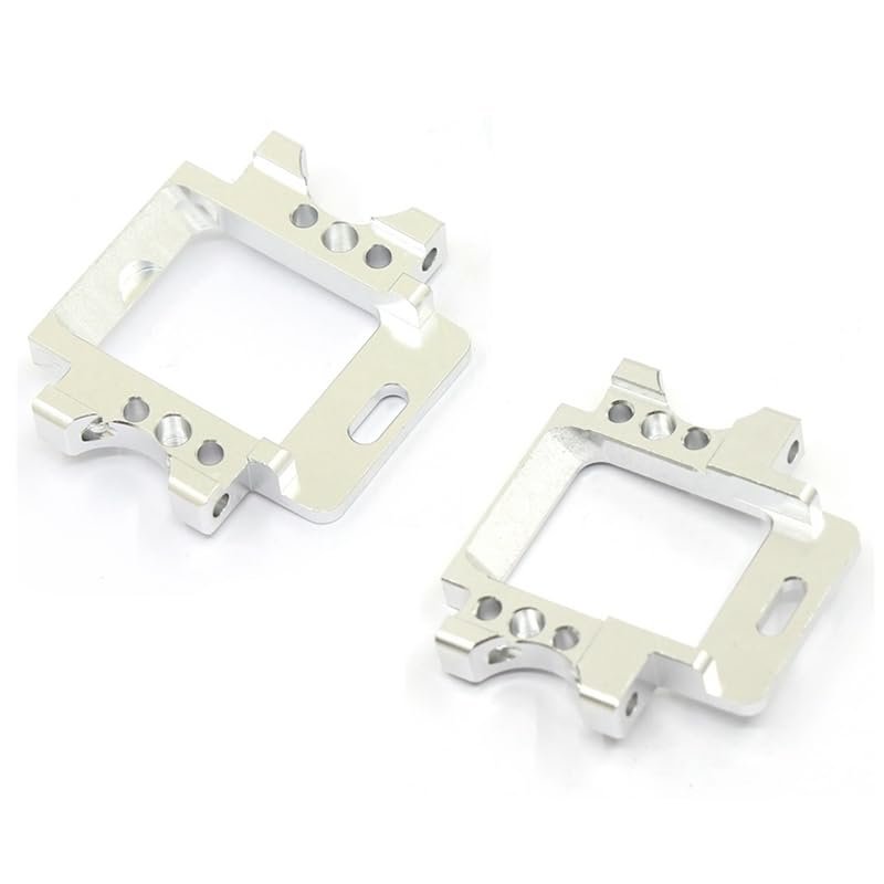 Aluminum Front & Rear Gear Box Arm Mount 102060 102061 for HSP 94111 94188 94102 1/10 for Monster Truck(Silver)