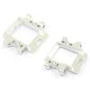 Aluminum Front & Rear Gear Box Arm Mount 102060 102061 for HSP 94111 94188 94102 1/10 for Monster Truck(Silver) view 1