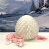 3D Printed Dragon with Dragon Egg, Articulated Fidget Toy Dragon, 12" Cherry Blossom Dragon, Executive Desk Toy D017-PNK-WE view 4