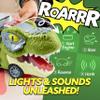JOYIN 13 in 1 Dinosaur Toys with Big Dinosaur Toys, Dinosaur Truck with 12 Pull Back Cars, 6 Piece Large Soft Dinosaur Figures with an Educational Book view 3