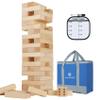 SpeedArmis Giant Tumble Tower, 56 PCS Wooden Stacking Game (Stack to 4.2FT) - Pine Stack Timber Board Play with Carrying Bag - Classic Indoor/Outdoor Games for Adults Family view 1
