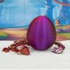 3D Printed Dragon with Dragon Egg, Articulated Fidget Toy Dragon, 12" Red Purple Gold Mushroom Dragon, Executive Desk Toy D025-RPG-CLS view 2