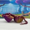 3D Printed Dragon with Dragon Egg, Articulated Fidget Toy Dragon, 12" Red Purple Gold Mushroom Dragon, Executive Desk Toy D025-RPG-CLS view 3
