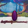3D Printed Dragon with Dragon Egg, Articulated Fidget Toy Dragon, 12" Red Purple Gold Mushroom Dragon, Executive Desk Toy D025-RPG-CLS view 4