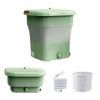 12L Foldable Washing Machine 385X385X405 mm Portable Washer Space Saver Convenience And Efficiency Mini Washer For Home Apartments Dorms Camping Travel(Green) view 1