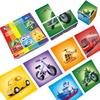 Pairez Toys Magnetic Building Blocks Tiles, Large Magnetic 1.65 inch Cubic Puzzle Toys in Vehicles Theme, STEM Montessori Sensory Toys for Toddlers 1-3, Gifts for Girls & Boys view 1