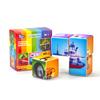 Pairez Toys Magnetic Building Blocks Tiles, Large Magnetic 1.65 inch Cubic Puzzle Toys in Vehicles Theme, STEM Montessori Sensory Toys for Toddlers 1-3, Gifts for Girls & Boys view 2