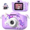 Mgaolo Kids Camera Toys for 3-12 Years Old Boys Girls Children,Portable Child Digital Video Camera with Silicone Cover, Christmas Birthday Gifts for Toddler Age 3 4 5 6 7 8 9 (Camo Purple) view 1