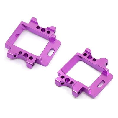 Aluminum Front & Rear Gear Box Arm Mount 102060 102061 for HSP 94111 94188 94102 1/10 for Monster Truck(Purple)