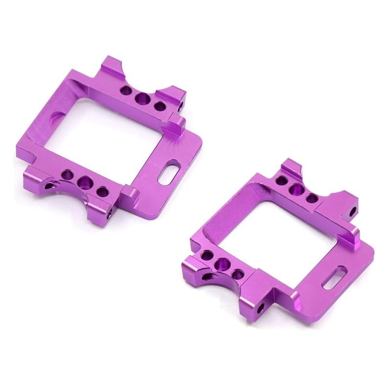 Aluminum Front & Rear Gear Box Arm Mount 102060 102061 for HSP 94111 94188 94102 1/10 for Monster Truck(Purple)
