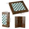 20" inch Large Backgammon Sets for Adults Solid Wood Complete Game Board Chess Handmade Game Sets Gift Ideas for Dad, Husband, Anniversary, Birthday (Backgammon only) view 4
