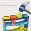 Creative Track Slide Kids Rolling Ball Drop Toy for Babies Toddlers 5 Layer Tower Run with Swirling Ramps & 4 Balls Educational Development Toys view 2