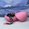3D Printed Dragon with Dragon Egg, Articulated Fidget Toy Dragon, 12" Black and Pink Cherry Blossom Dragon, Executive Desk Toy D028-PE view 2