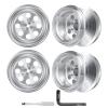 CrazyHobby 1.3' Wheel Rims Aluminum Deep Dish Wheels Negative Offset 12.5mm for 1/18 Traxxas TRX4MT F-150 K10 RC Monster Truck Replacement view 2