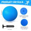 Huaerle 18 Pcs Sports Kickball Set Includes 2 Playground Ball with Air Pump 5 Rubber Throw Down Bases 10 Foul Line Cones and a Flip Scoreboard for Boys Girls Adults Playground School Backyard (Blue) view 2