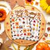 JUESMOS Fall Game Gnome Bingo Game Cards 24 Players Fall Bingo Game for Adults Autumn Harvest Fall Festival Party Games for School Classroom Family Activities Thanksgiving Party Favors Supplies view 2
