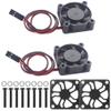 Carbon Fiber RC Motor Cooling Fan Cover 30mm x 30mm Protector & RC Motor Cooling Fan Heatsink 3010 30mmx30mmx10mm Brushless Cooler DC 5V view 1