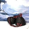3D Printed Dragon with Dragon Egg, Articulated Dragon, 12" Black and Red Heart Dragon, Fidget Toy Dragon, Executive Desk Toy D034-BE view 1