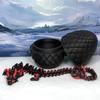 3D Printed Dragon with Dragon Egg, Articulated Dragon, 12" Black and Red Heart Dragon, Fidget Toy Dragon, Executive Desk Toy D034-BE view 2