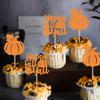 24Pcs Happy Fall Yall Cupcake Toppers Glitter Pumpkin Cupcake Picks Little Pumpkin Baby Shower Cupcake Decors Kids Fall Birthday Cupcake Cake Decors Thanksgiving Party Decorations view 4