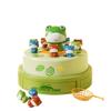 Miracland Electric Turntable Bouncing Frog Toy Set - Interactive Pop-up Game with Music & Lights, Kids Focus Training, Family Catch Activity view 1
