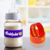 2PCS Custom Baby Bottle Labels for Daycare, Personalized Water Bottle Labels Sippy Cup Labels, Custom Silicone Labels with Name, Non-Slip Elastic Reusable, Name Labels for Kids - Red view 3