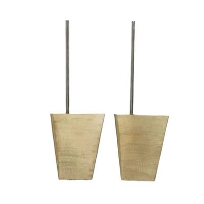 1Pair 1/100 Scale 055 Destroyer Ship Model Copper Steering Rudder Stainless Steel Rod Dia 2mm Height 60mm for RC Simulation Boat