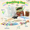 RGBDOT Kids Gardening Set Paint and Plant Stoneware Flower Gardening Kit with 4 Pots Arts and Crafts for Kids Ages 8-12 Best Childrens Day Gift for Girls Boys Ages 5 6 7 8 9 10 view 2
