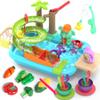 4-in-1 Play Kitchen Sink Toy Set with Running Water, Cutting Food Toys, Montessori Educational Pretend Play for Girls & Boys Ages 3+ view 1
