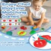 4-in-1 Play Kitchen Sink Toy Set with Running Water, Cutting Food Toys, Montessori Educational Pretend Play for Girls & Boys Ages 3+ view 2