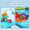4-in-1 Play Kitchen Sink Toy Set with Running Water, Cutting Food Toys, Montessori Educational Pretend Play for Girls & Boys Ages 3+ view 4